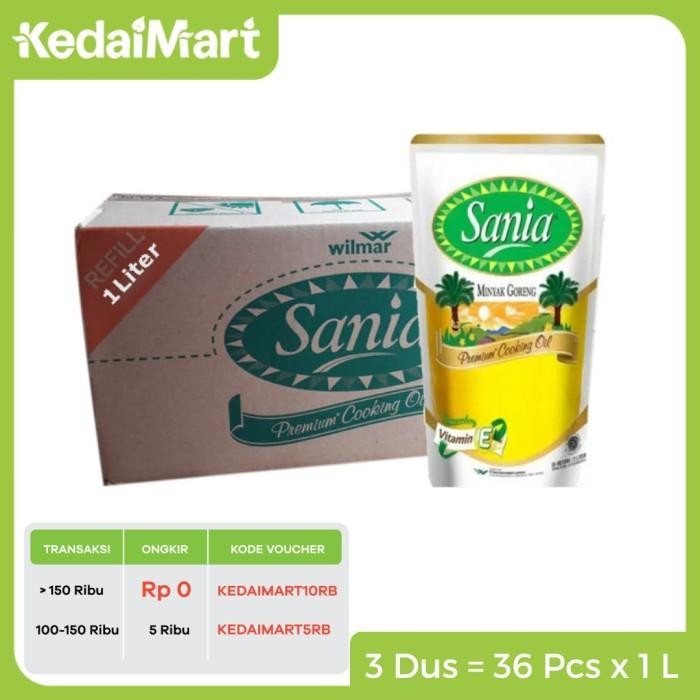 

Km Paket Minyak Goreng Sania 1 L Dus Isi 12 X 3 New 100 % Original