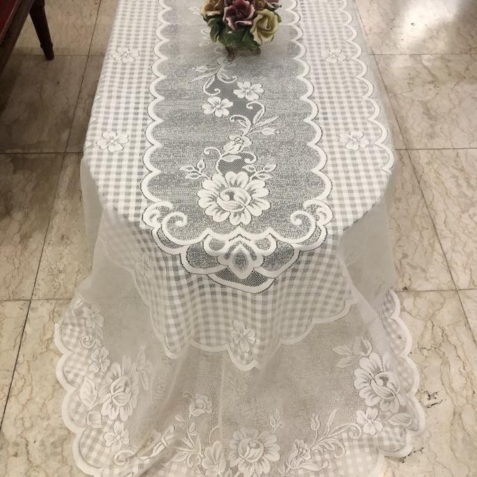 Sale Taplak Meja Makan Oval Ukuran Besar 8-12 Kursi