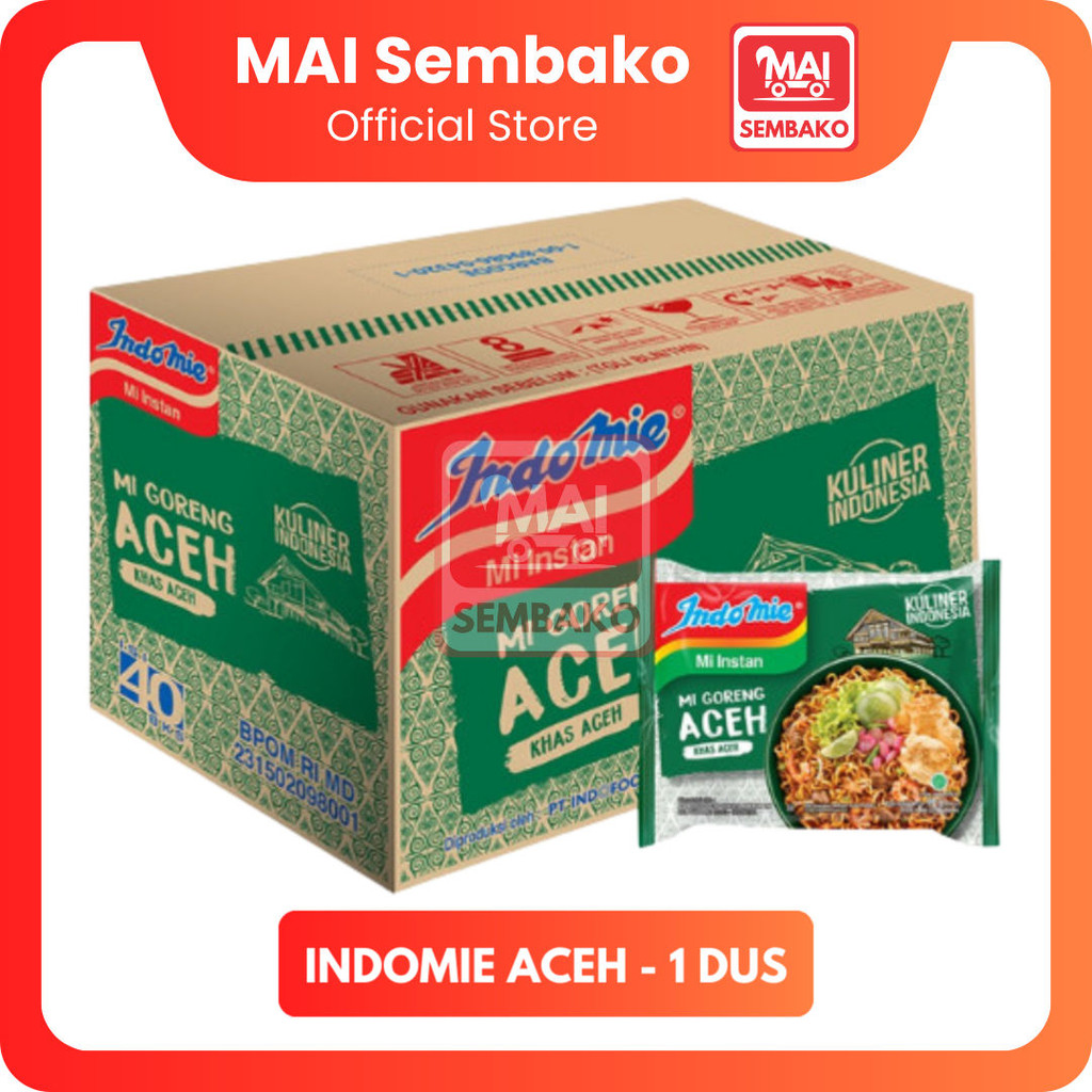 

Indomie Aceh 1 Dus - Mie Instan Indomie Goreng Aceh Khas Aceh