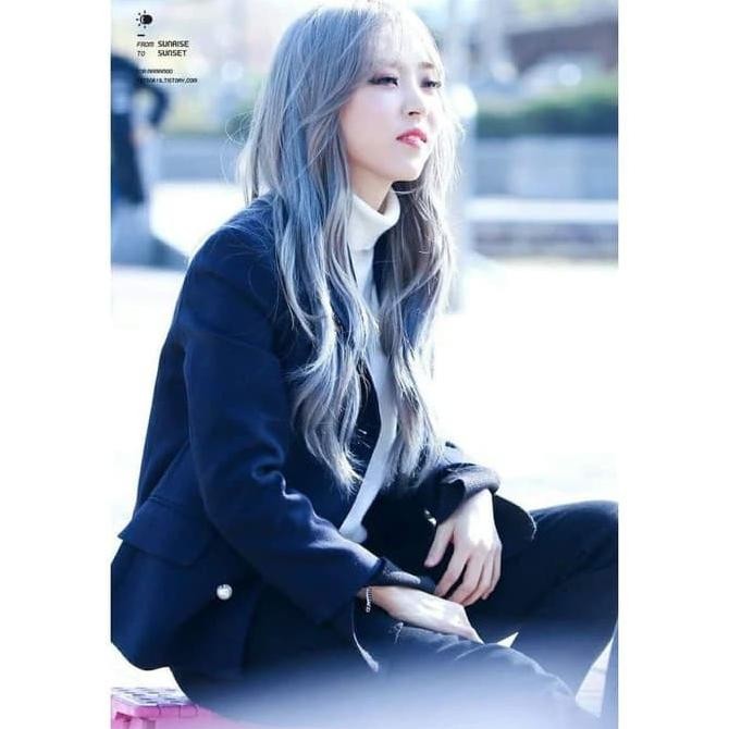 Trending CHAOBEN 0.11 ASH BLUE GRAY hair color cream cat rambut abu