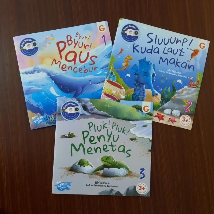 

Seri Hewan Laut Set Buku Cerita Anak Soft Cover Mengenal Hewan (Gip)