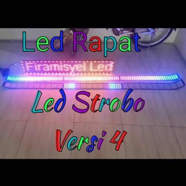 Lampu Led Strobo Kaca Mobil 12 - 24 Volt Versi 4 Led Rapat