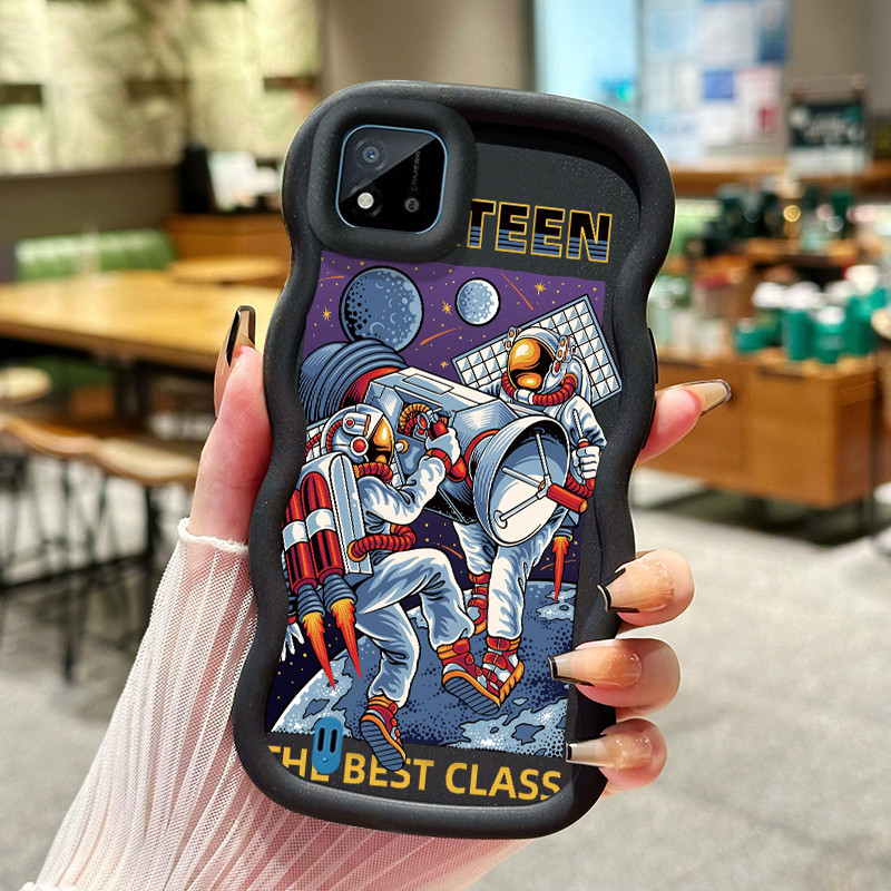 Casing Hp Untuk Realme C20 C20A C11 2021 Case Casing Softcase astronot perbaikan angkasa HP Kesing  