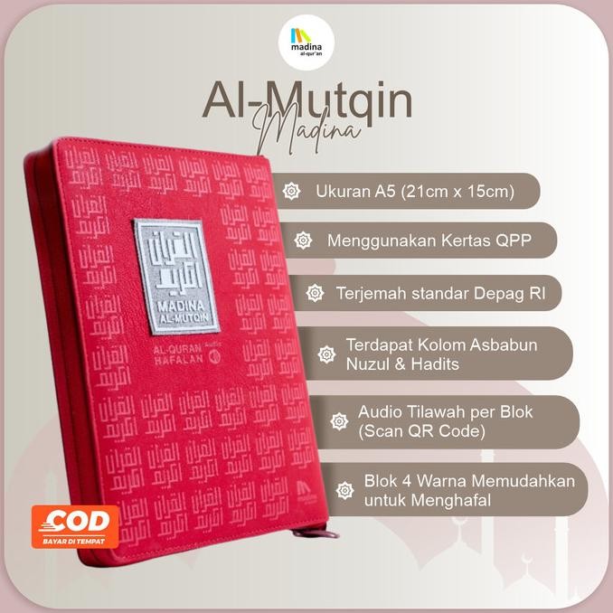 Al Quran/AlQuran Wanita Terjemahan Hafalan Tajwid Warna Madinah A5 terlaris