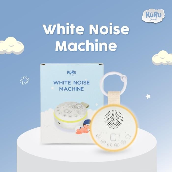 Kuru W15 Portable Baby White Noise Sound Machine Shusher With Led Night Lamp Terbaru 100 % Original
