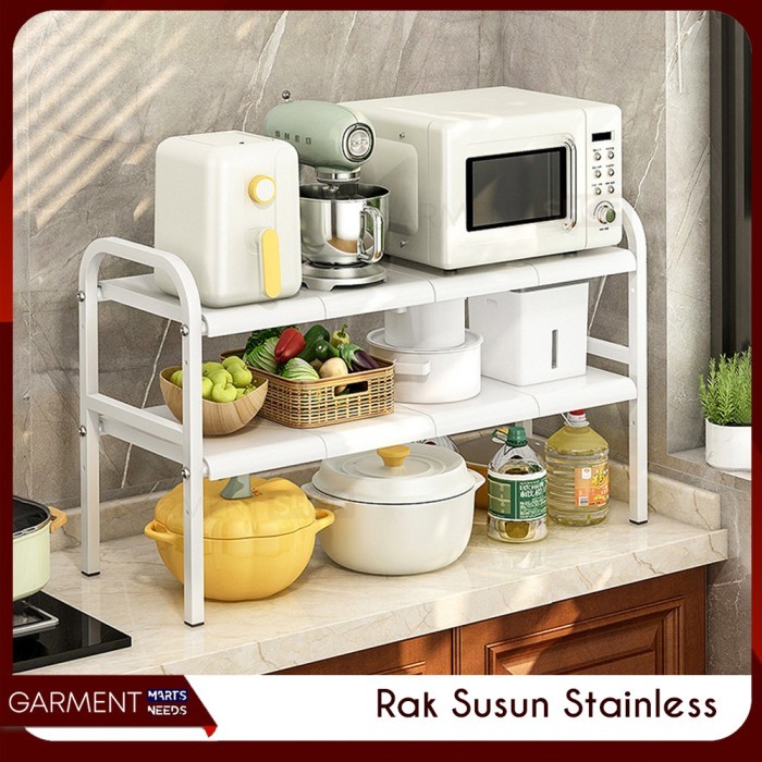 Rak Bawah Wastafel Dapur Kamar Mandi Kabinet Susun Penyimpan Alat Dapur Sabun Detergent Serbaguna