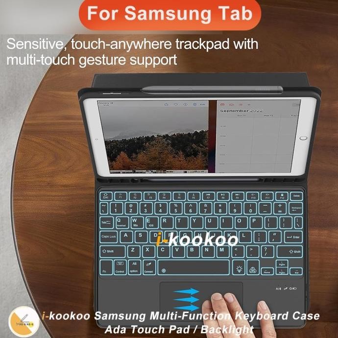 i-kookoo Samsung Tab S9/S9 Fe Keyboard Case Original ,Galaxy Tab S9 Keyboard Case,Samsung Tab S9 Key