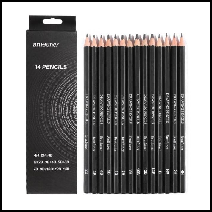 

Brutfuner 14 Pcs Profesional Sketsa Pensil Sketsa Untuk Artis Pemula