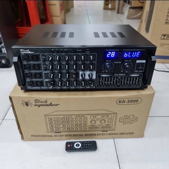 Power ampli blackspider ka3800 amplifier 2000 watt reverb ka 3800