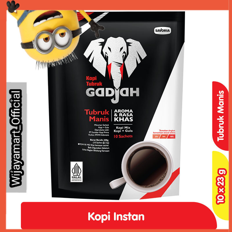 

Gadjah Kopi Tubruk Manis Instan 10 x 23 g