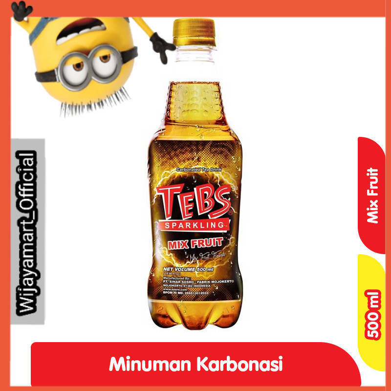 

Tebs Sparkling Teh Minuman Soda Mix Fruit 500 ml