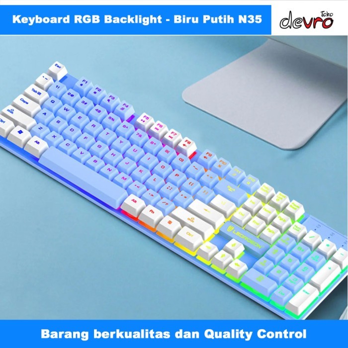 Keyboard Gaming RGB Backlight - Keyboard PC Laptop - LEORQEON N35