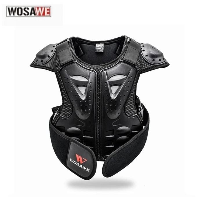 WOSAWE Body Protector Anak Rompi Pelindung Dada Tulang Punggung Anak Olahraga Motor Extreme Sport Ki