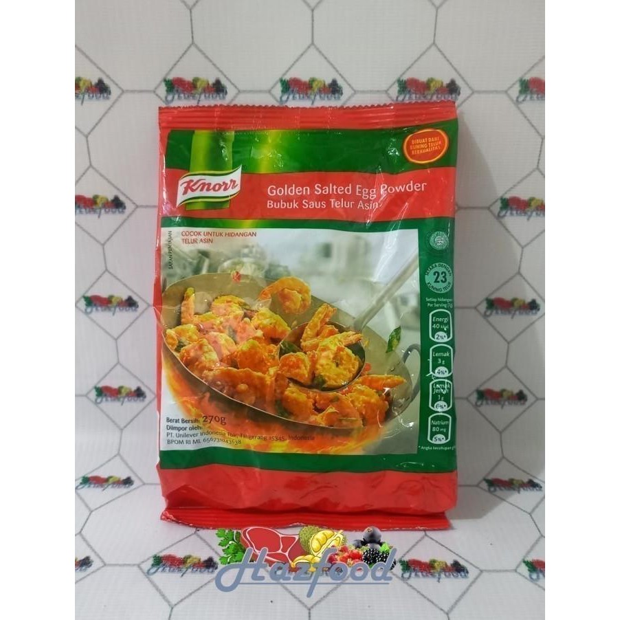 

KNORR Golden Salted Egg Powder / Bubuk Kuning Telur Asin 270 GRAM