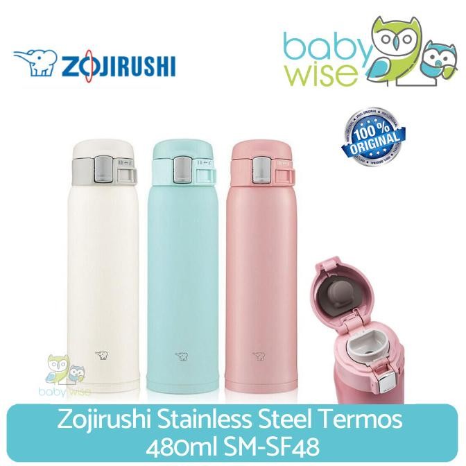 Zojirushi Stainless Steel Termos 480ml SM-SF48 - Botol Minum Termos