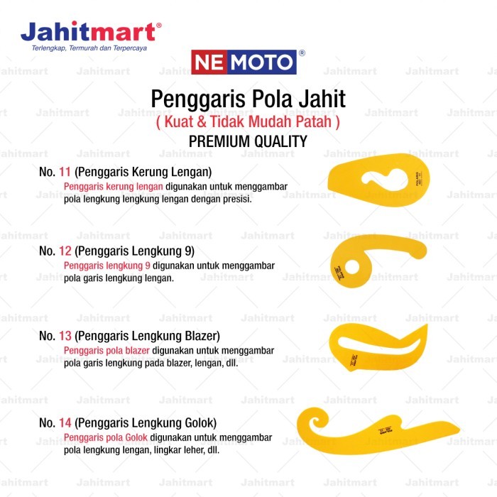 

Penggaris Jahit Pola Merk Nemoto