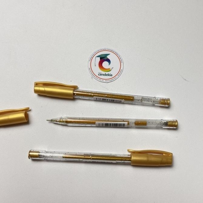 

] Pulpen Glitter Emas Tripen FABER CASTELL 0.7mm
