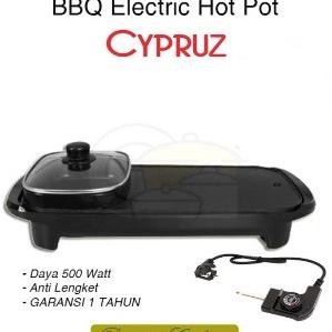 Cypruz Bbq Electric Hot Pot Alat Panggang Panggangan Grill Griller