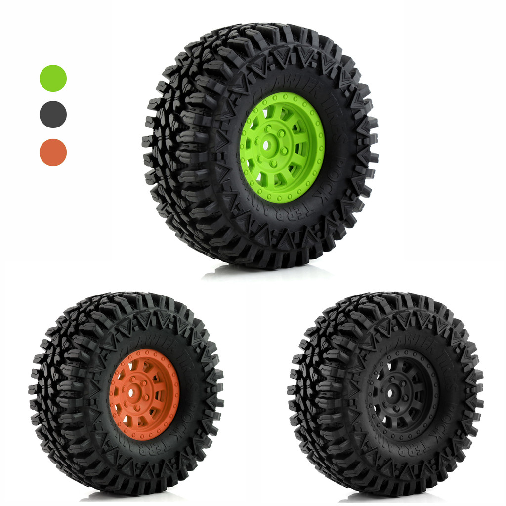 RS RC 1.9" Beadlock Buggy Bully Comp Wheel Rim Tires