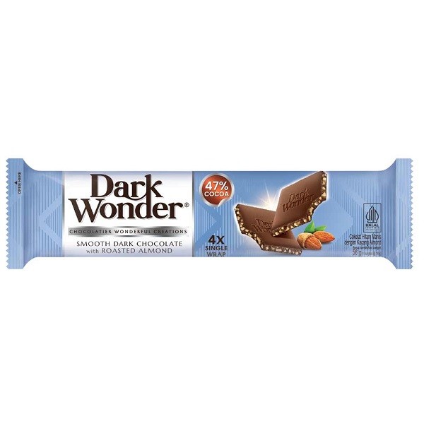 

DARK WONDER BARS CHOCOLATE ALMOND 56 GR