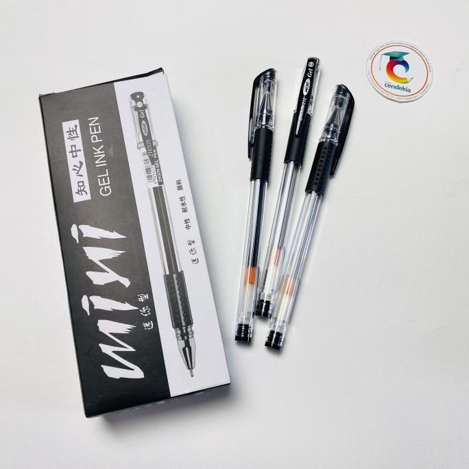 

`````````] Pulpen Mini Gel ZHIXIN Hitam 0.5mm