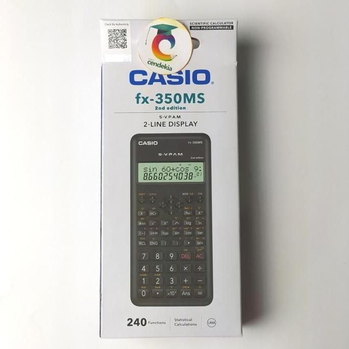 

best seller] Kalkulator ilmiah Scientific Calculator CASIO fx-350MS 2nd edition