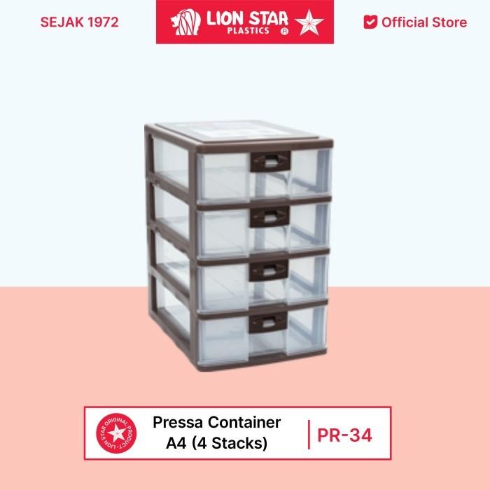 

Lion Star Pressa Container A4 (4 Stacks) Pr-34 Terlaris 100 % Original