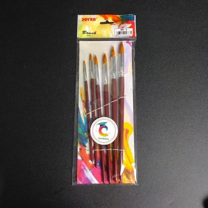 

hanya disini] Kuas Set JOYKO BR-3 cat lukis kuas cat minyak