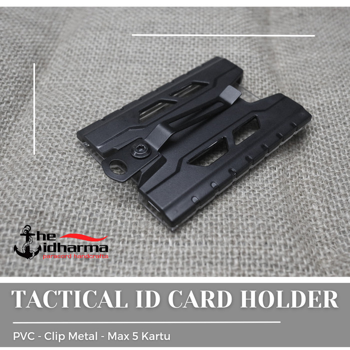 

ID Card Holder Tactical 4 Kartu Clip Metal