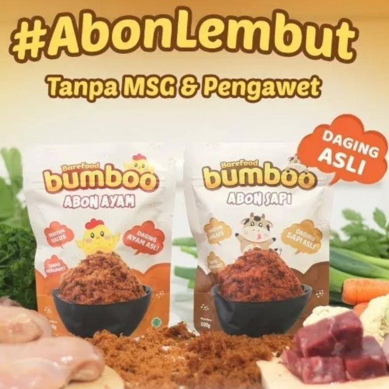 

Bumboo Abon Sapi dan Ayam 100gr Tanpa MSG