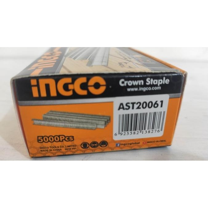 

Promo Crown Staples (U 6 mm) INGCO AST20061 - Refill Isi Steples Tembak U6 COD