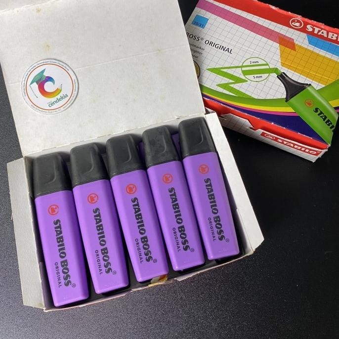 

langsung order saja] Highlighter / Textliner / Stabilo Boss Purple / Ungu
