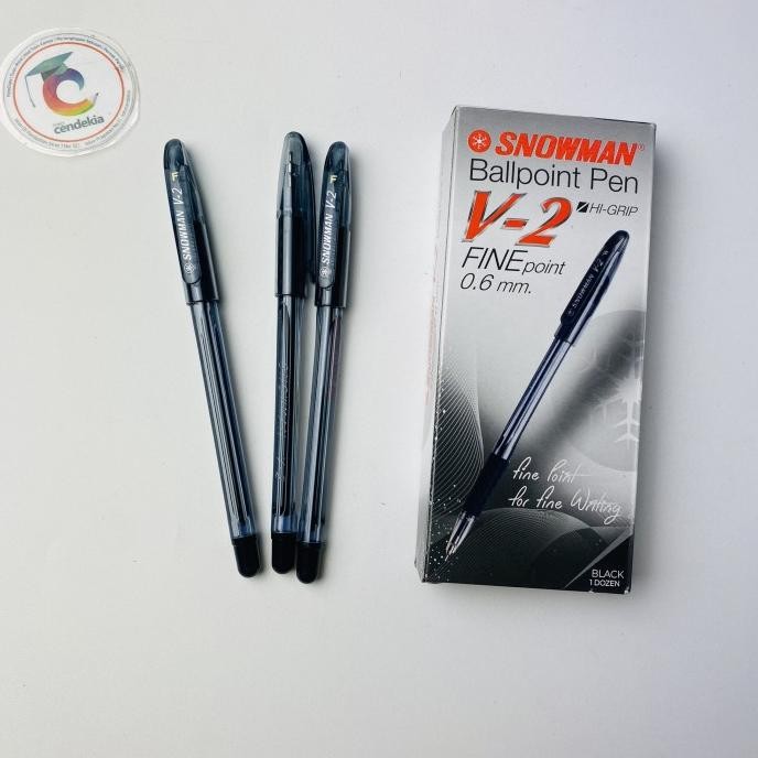 

'+'+'+'+] Pulpen SNOWMAN V2 Hitam 0.6mm