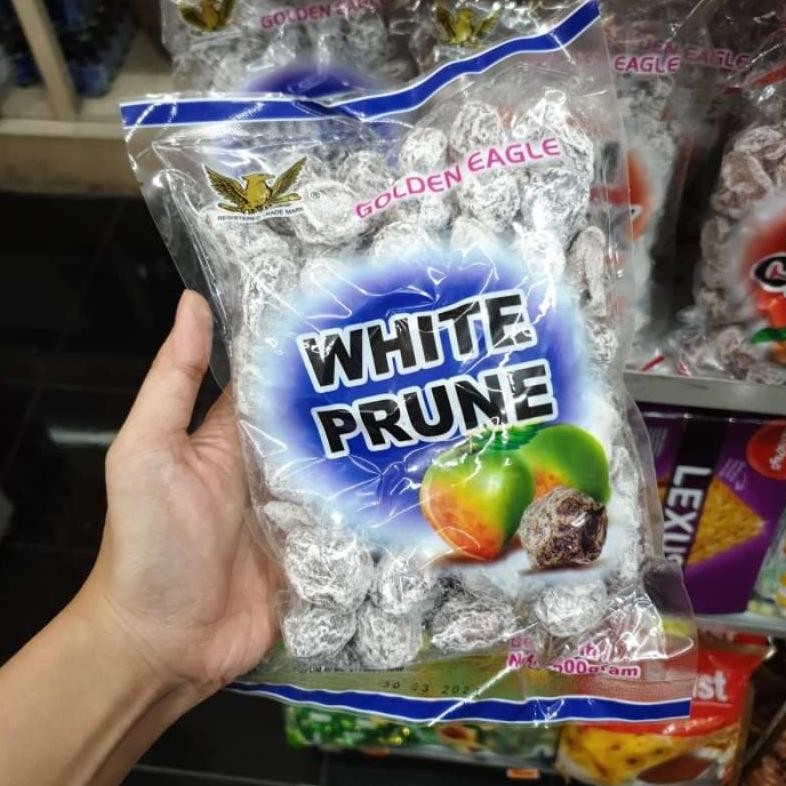 

WHITE PRUNE 250 GRAM/ KIAMBOI PUTIH ADA BIJI ASIN ASEM MANIS