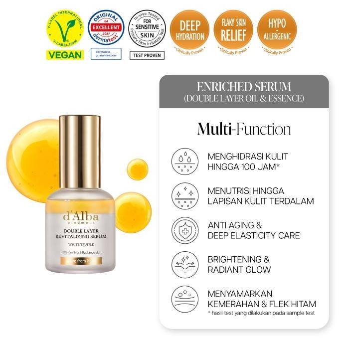 D'Alba White Truffle Double Layer Revitalizing Serum 30Ml