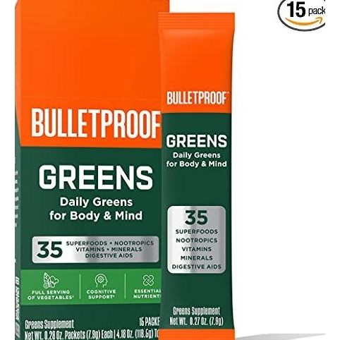 Bulletproof Greens Daily Greens Powder Superfoods Nootropics Packets ___chioma