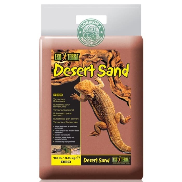 Exoterra Desert Sand Red Pasir Gurun Reptile Bearded Dragon