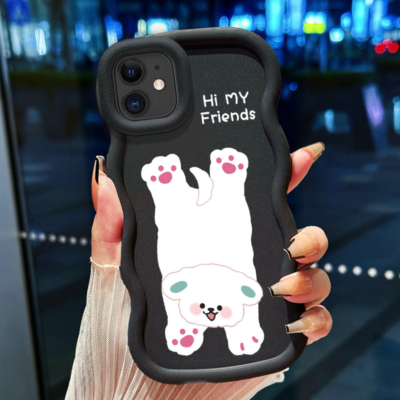 Casing Hp Untuk iPhone 11 11 Pro 11 Pro Max Case Kartun lucu boneka ponsel Softcase tekstur lembut S