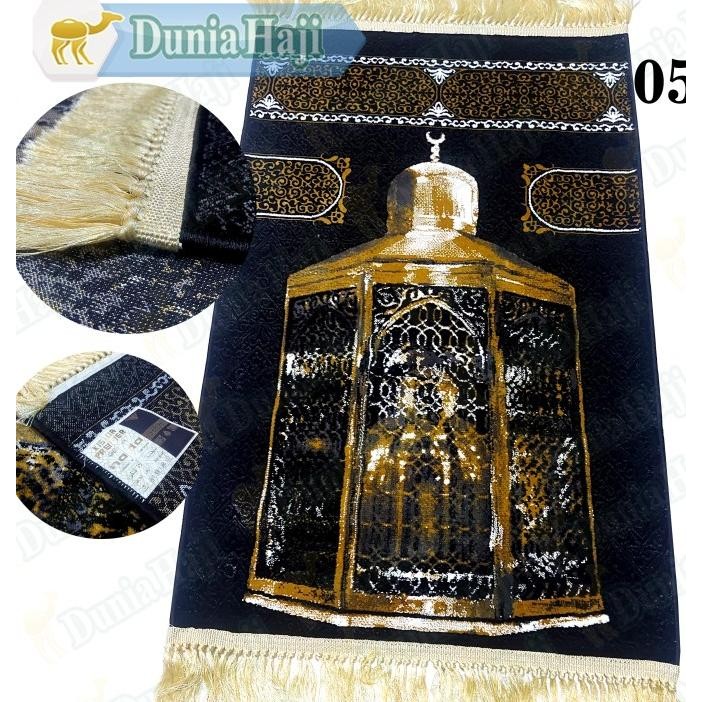 Sajadah Mada Kiswah Tebal 8 MM Asli Saudi Madinah Haramain Kabah Kiswa terlaris