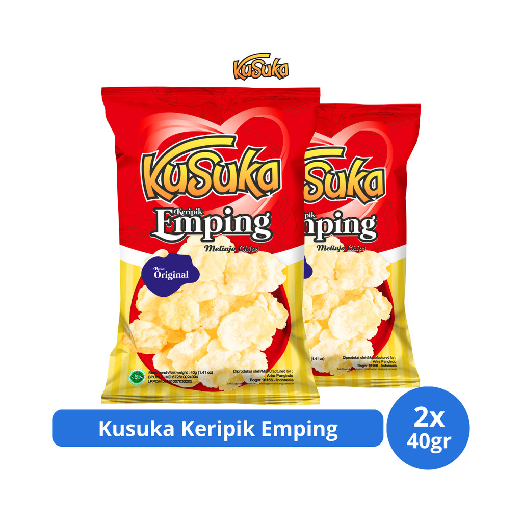 

Kusuka Keripik Emping 40gr x 2 pcs