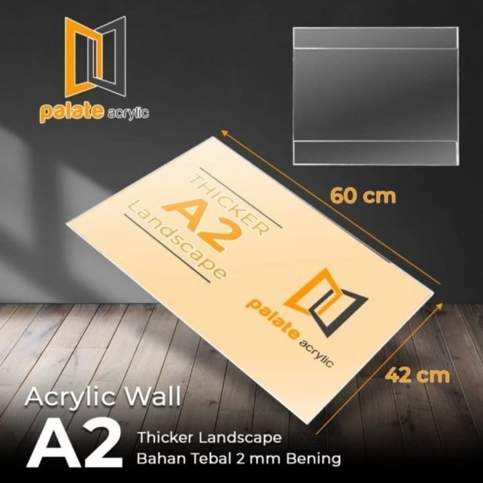 

Akrilik Wall A2/ Thicker /Acrylic /Akrilik Dinding Brosur A2 Terlaris