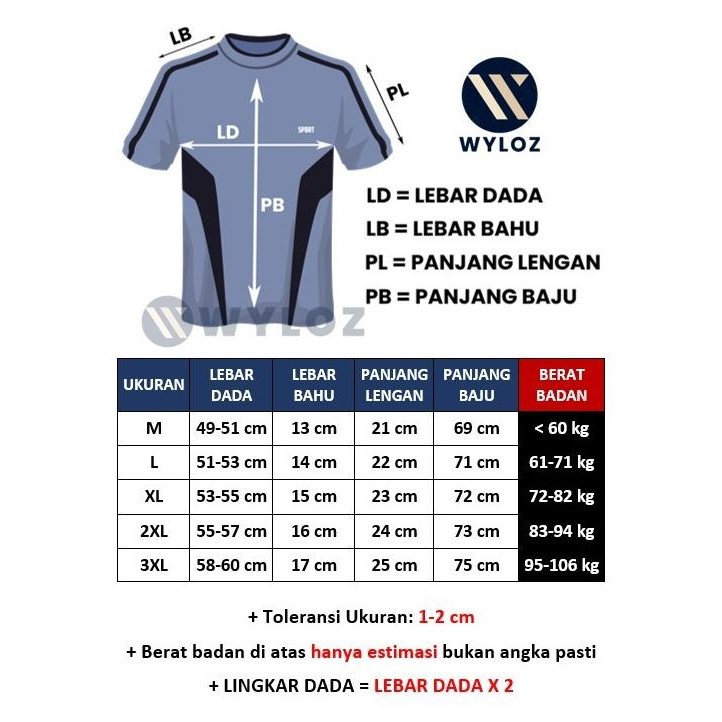 Baju Kaos Olahraga Couple Dry Fit Lari Gym Running Sepeda Wyloz Sport Terlaris