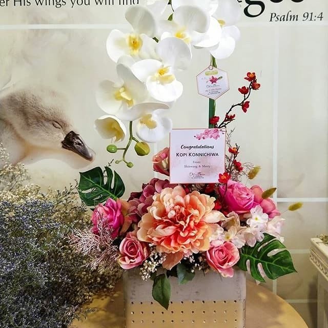 TERBARU Bunga meja artificial untuk dekorasi/ bunga kado pembukaan toko