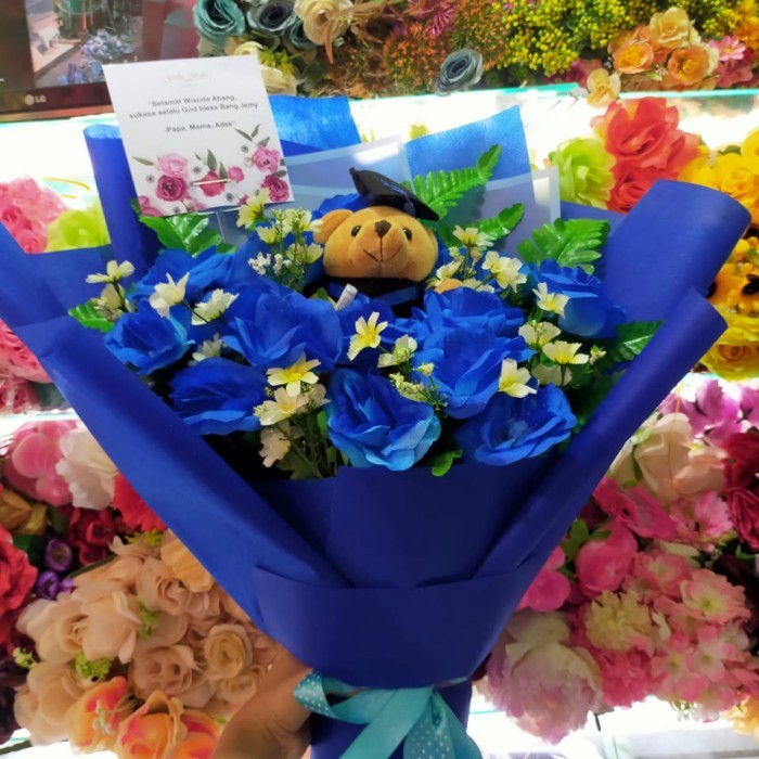 HOT SALE Buket bunga plastik buket artificial bunga plastik buket mawar plastik