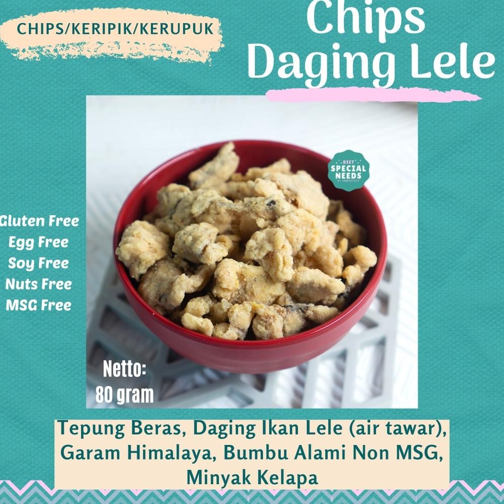 

Keripik Daging Ikan Lele Non MSG - Special Needs