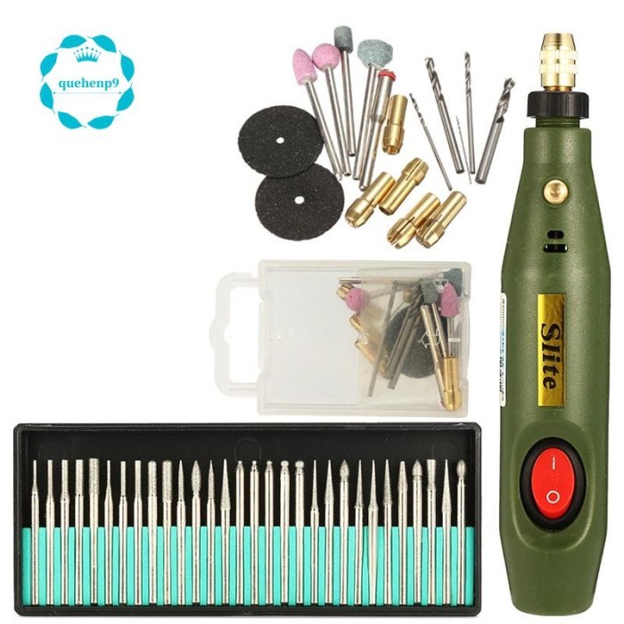 

TERBARU! Portable Mini Electric Wood Carving Tool Set + 30Pcs Diamond Wood