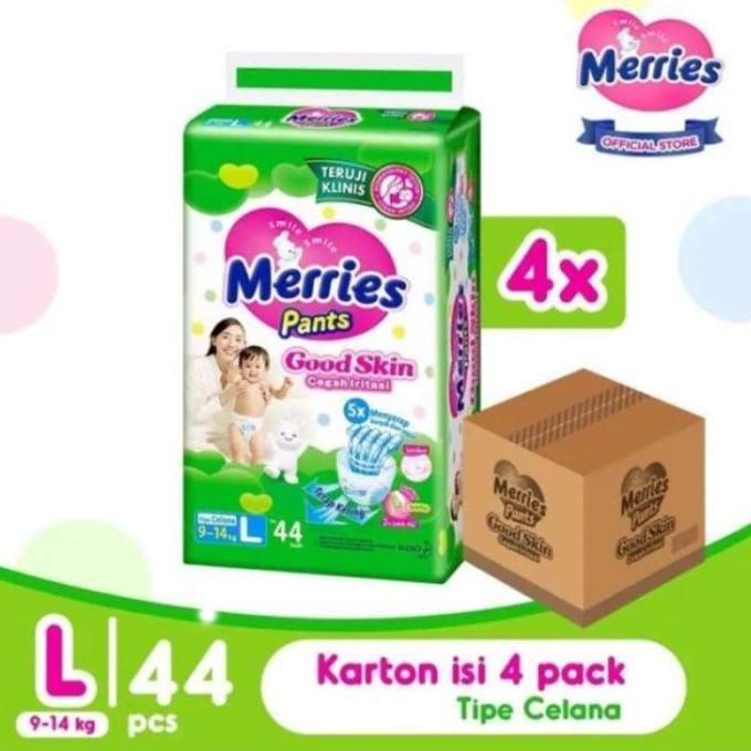 MERRIES GOOD SKIN PANTS L44 1 KARTON ISI 4 PCS
