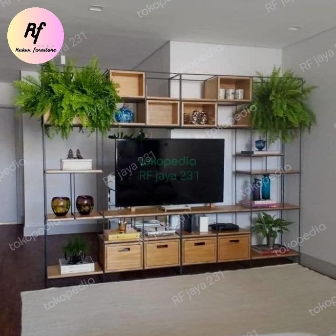 Rak Tv Besi / Rak Tv Model Partisi / Rak Tv Industrial Erendias42
