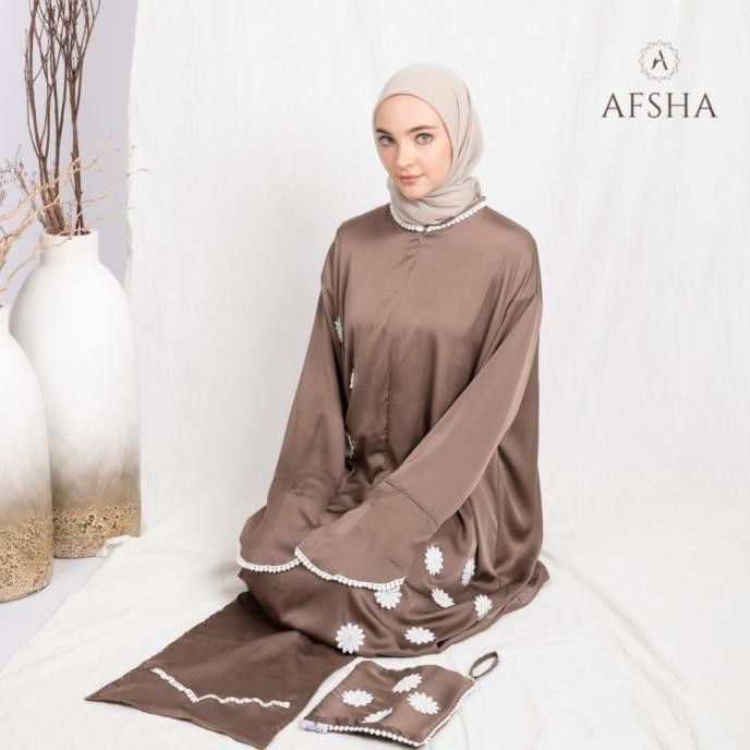 Mukena Dewasa Saira Abaya Silk Premium Hampers With Box Afsha Sisipesela