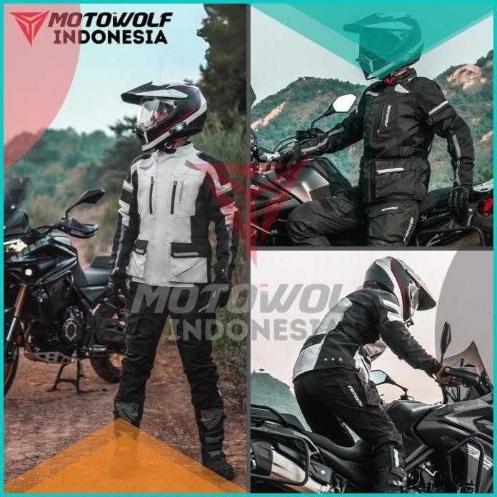 Motowolf Jaket Touring Motor Explorer Adventure Mesh Thermal Protector